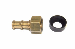 Big A Service Line 3-72440 Brass Slip-Not Fitting 1/4" x 1/4" Barb To Adapter