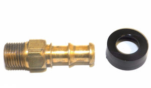 Big A Service Line 3-74425 Brass Hose Fitting, 1/8" x 5/16" Barb To Adapter
