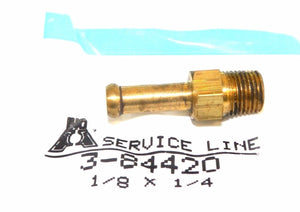 Big A Service Line 3-84420 Brass Hose Fitting, 1/8" x 1/4" Male Pipe