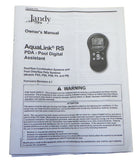 Jandy AquaLink RS PDA Owner's Manual Firmware Revision 4.1