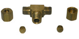 Big A Service Line 3-172320 Brass Pipe, Tee Fitting Kit 3/16" x 1/8"