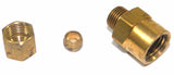 Big A Service Line 3-166440 Brass Pipe, Reduction Male Adapter Fitting 1/4"x1/4"