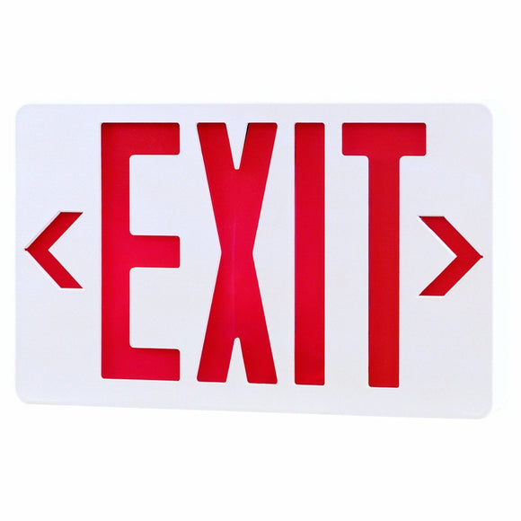 Royal Pacific RXL5RW Exit Sign Red Letters w/ White Housing 120/277V