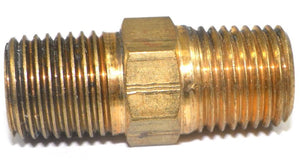 Big A Service Line 3-22244 Brass Pipe, Male Connector Fitting 1/4" x 1/4"