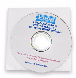 Loop-AM 3440-A DCS-MUX 3440-CHA User's Manual CD-R (includes SNMP MIB File)