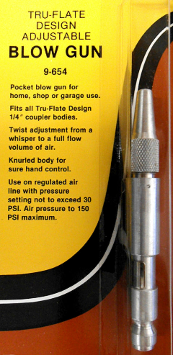 Tru-Flate Adjustable Blow Gun 1/4