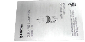 Pentair Clean And Clear Plus Cartridge Filter Installation And User's Guide
