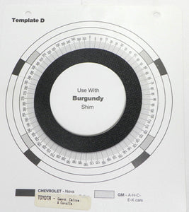 TRW 969173 Template D Burgundy Use With Burgundy Shim