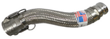 Hose Master CA316A&D 316 Stainless Steel Flexible Metal Hose 18" Length, 2.5" ID