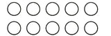 Quantity of (10) Federal Mogul 623008 National Gaskets 1/8X2-1/2X2-3/4