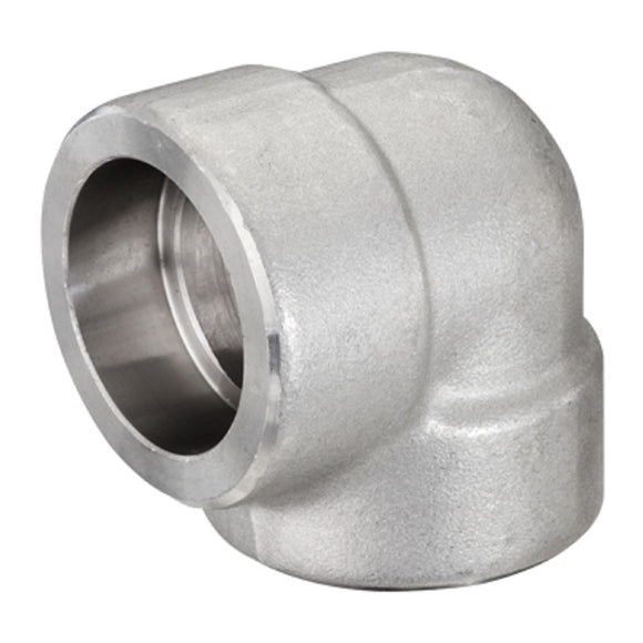 SCI S5036E 1″ 316L Stainless Steel 3000# Forged Socket Weld 90° Elbow F316/F316L