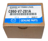 Genuine OEM Mazda C860-V7-281A Rear Parking Sensor, Primed (Pair) C860V7281A