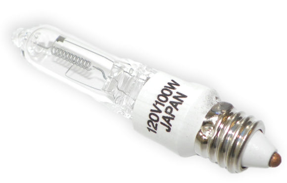 Mini-Candelabra JD120V100W 120V 100W E11 Halogen Light Bulb, Clear