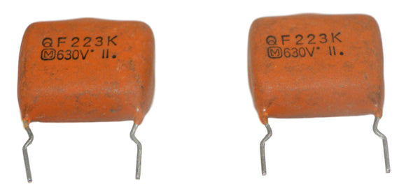 Panasonic ECQ-F Film Capacitor 0.022UF 10% Tolerance, 630V.DC Lot 2 Pcs