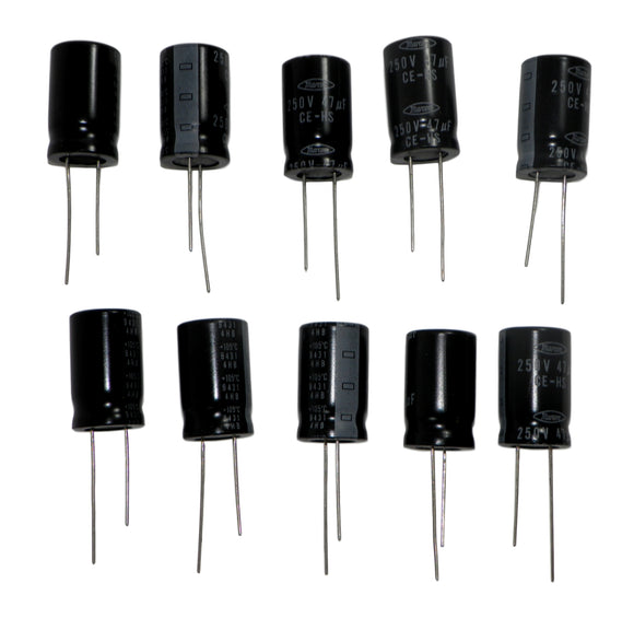 Marcon CEHSM2E470M3 Radial Electrolytic Capacitor 47uF 250V 20% Tolerance 10 Pcs