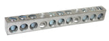 NSI 4-14 11 Holes 9 Circuits Aluminum Neutral Bar 4-14 AWG