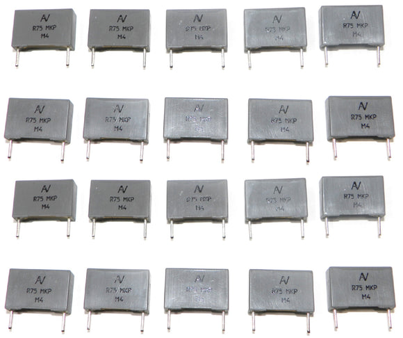 Arcotronics R75104J250B Film Capacitor, R75 Series, 0,1uF, 5% 250VDC, 15,0 20Pcs