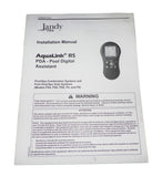 Jandy Aqualink RS PDA - Pool Digital Assistant Installation Manual