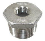 SCI TC-304 1 1/4″ × 1/2″ 304/L 150 NIB SS 3000# Forged Threaded Hex Bushing