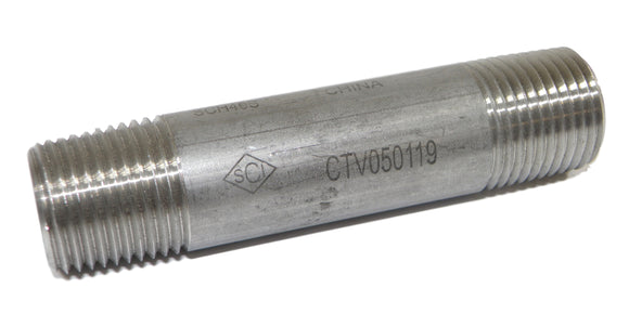 SCI CTV050119 1/2″ × 3-1/2″ Schedule 40 304/304L Stainless Steel Welded Nipple