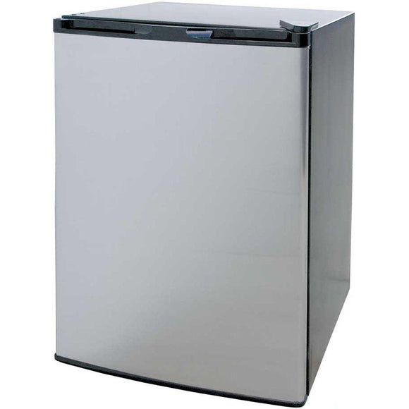 4.6 cu. ft. Mini Fridge in Stainless Steel with Black Cabinet